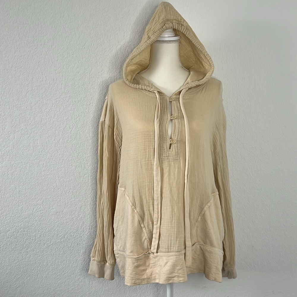 Urban Outfitters Out from Under Cotton Gauze Sahara Pullover Hoodie Size Medium - Picture 5 of 15
